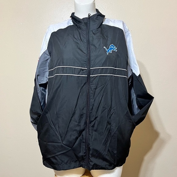 Dunbrooke Other - DUNBROOKE DETROIT LIONS licensed NFL team apparel Windbreaker Jacket Large NWT